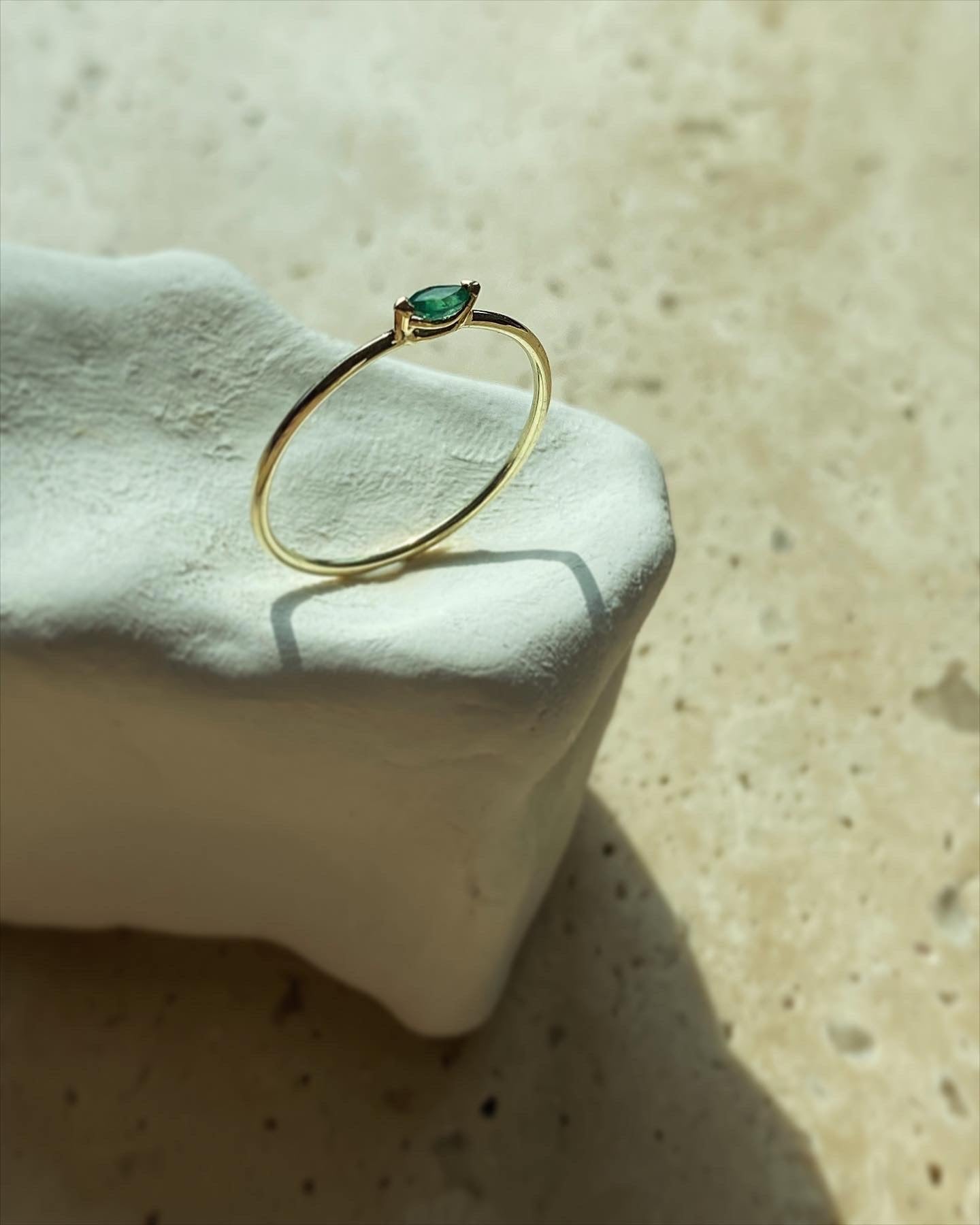 Baby marquise ring