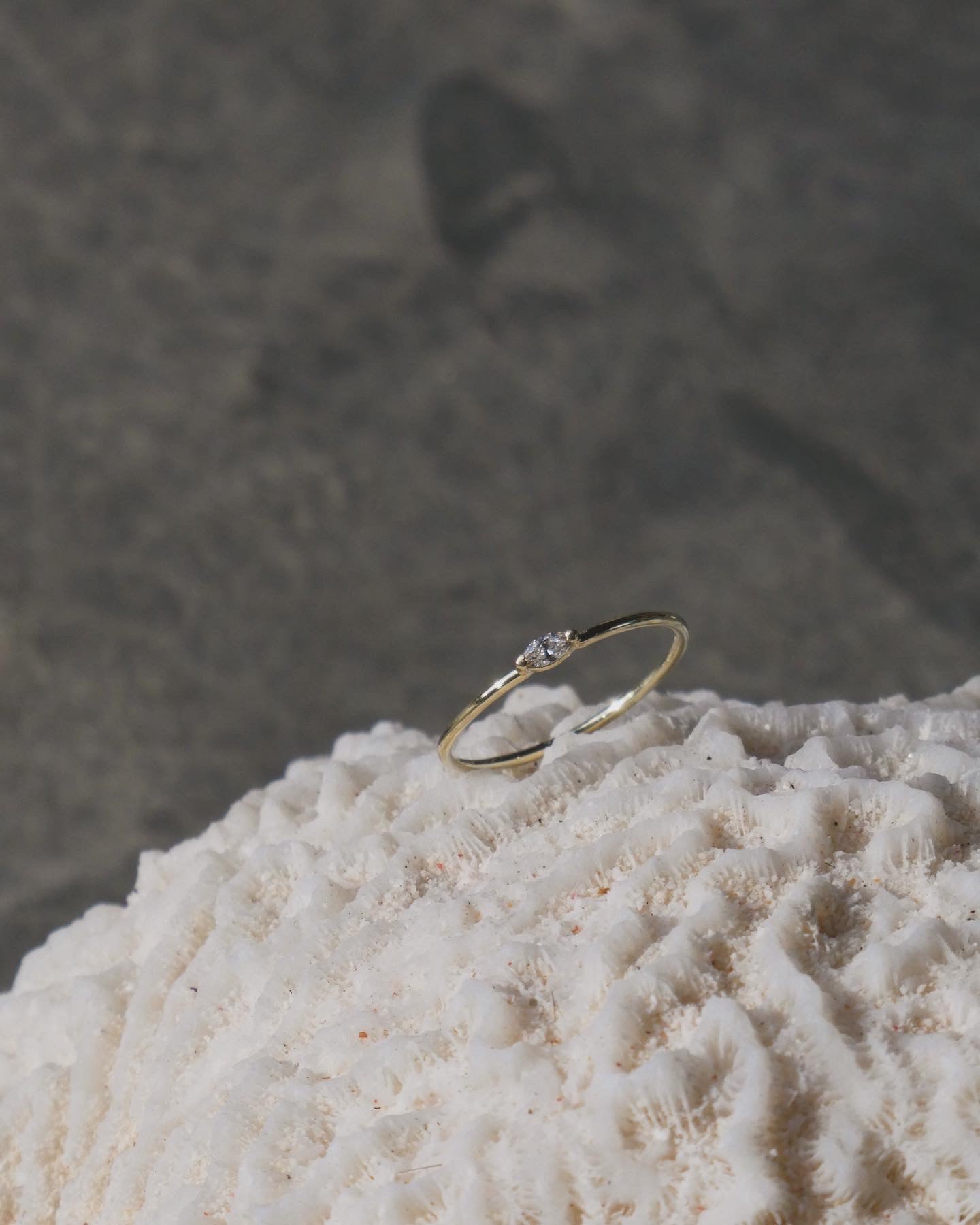 Baby marquise ring