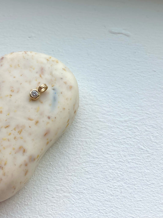 Diamond birthstone pendant
