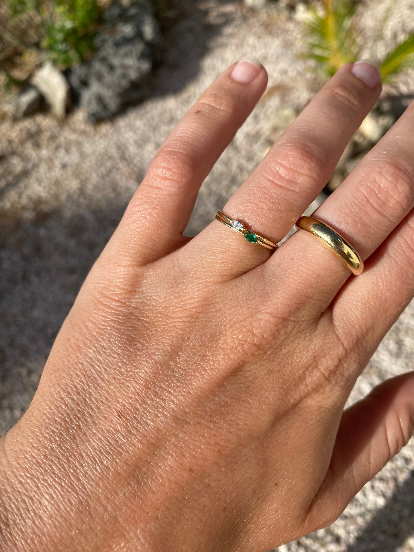 Baby marquise ring